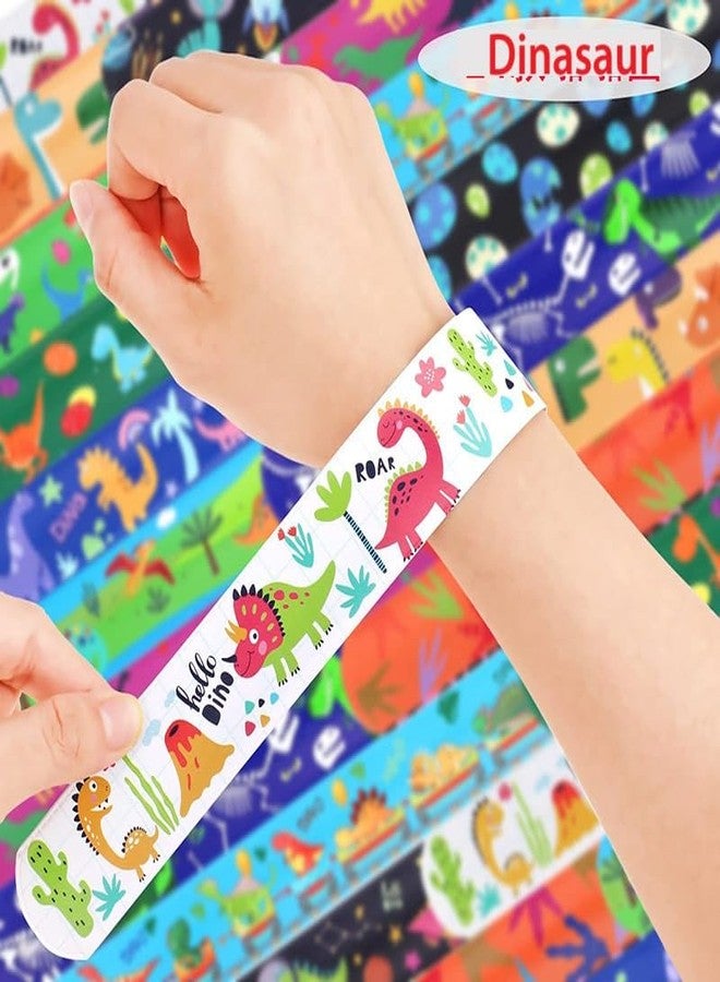 SILLYME 12pc slap bands for kids - Return Gifts Birthday Party For Kids - Best Birthday Return Gift For Kids 6-12 - return gift for kids age 6-10 10-12 (dinosaur theme 12pc) - Image 3